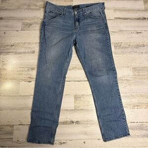 Pacsun Men’s Jean 36x32 Slim Straight Fit Denim Blue Semi Distress